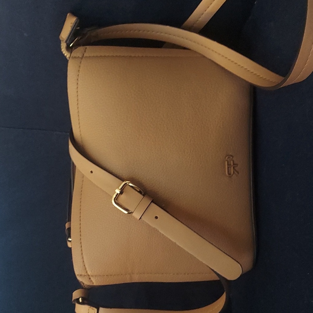 Parfois Tan Crossbody Shoulder Vegan Leather Bag